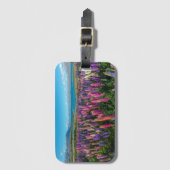 湖Tekapo |ニュージーランドのRussleのLupines ラゲッジタグ (正面縦)