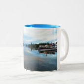 湖WINDEMEREの湖地区、イギリス、イギリス ツートーンマグカップ (正面右)