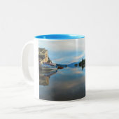 湖WINDEMEREの湖地区、イギリス、イギリス ツートーンマグカップ (正面左)