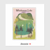 湖windermere旅行ポスター シール (シート)