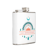 湖winnipesaukee boho rainbomoon フラスク (右)