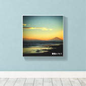 湘南サンセット キャンバスプリント (インサイチュ (ウッドフロア))