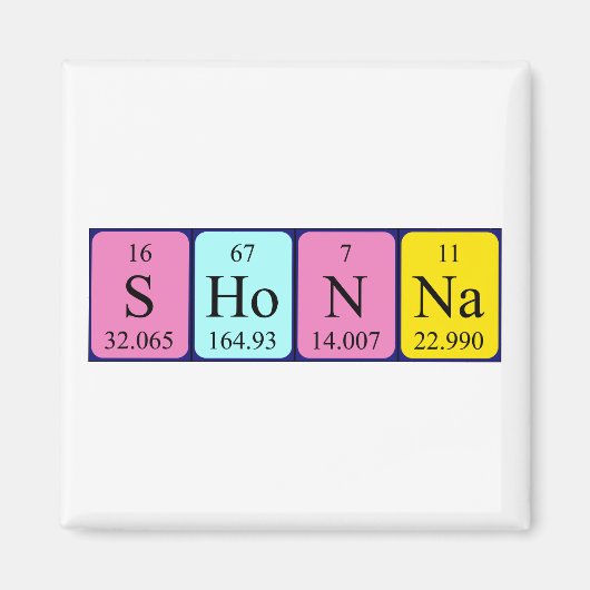 湘南周期表名磁石 マグネット (正面)