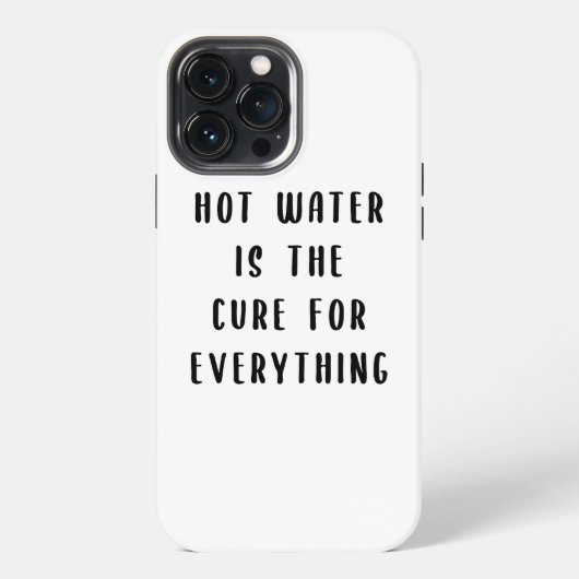 湯が万能薬 iPhoneケース (裏面)