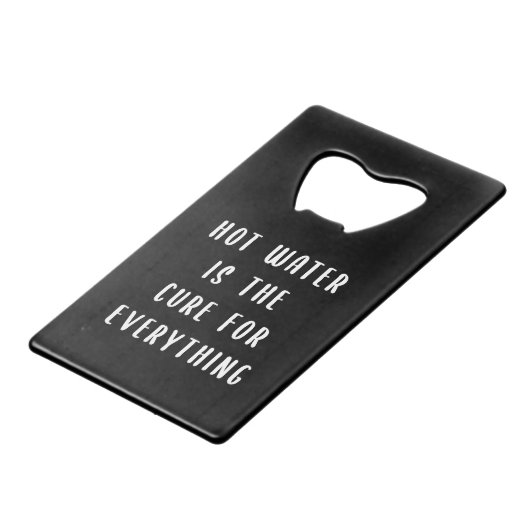 湯は万事薬 クレジットカード栓抜き (正面アングル)