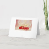 湯飲み、コーヒー、お茶の花 サンキューカード (裏面)