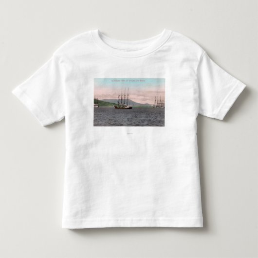 湾およびMt. TamalpaisのHarborview トドラーTシャツ (正面)