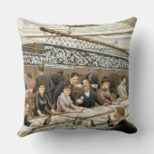 湾では、タイム夕食西部の海のうねり、f クッション (裏面)