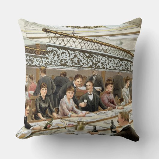 湾では、タイム夕食西部の海のうねり、f クッション (正面)