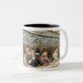 湾では、タイム夕食西部の海のうねり、f ツートーンマグカップ (正面右)