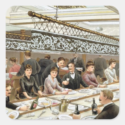 湾では、ディナータイム – 西部の海膨張， f スクエアシール (正面)