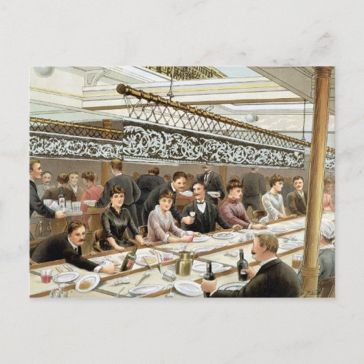 湾では、ディナータイム – 西部の海膨張, f ポストカード (正面)