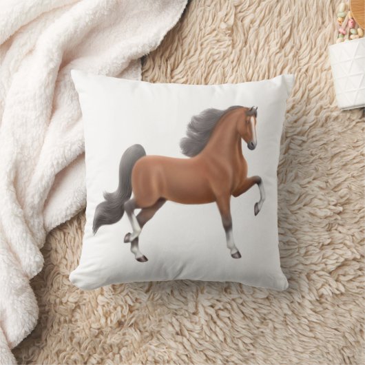 湾のアメリカ人のSaddlebredの馬の枕 クッション