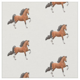 湾のアメリカ人のSaddlebredの馬の生地 ファブリック