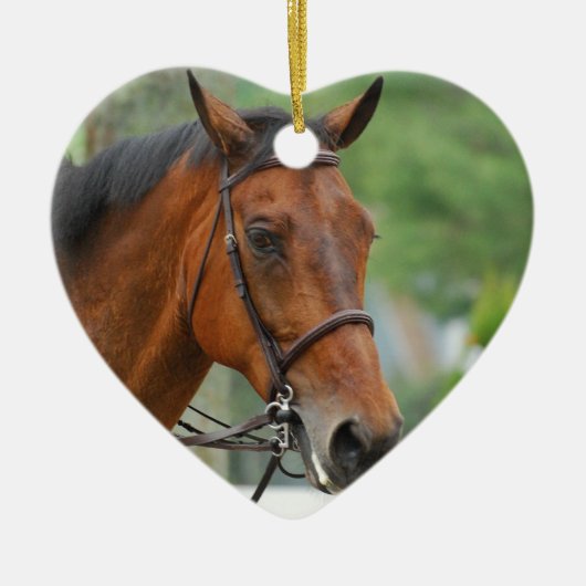 湾のアラビアの馬のオーナメント セラミックオーナメント (正面)