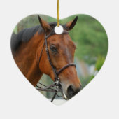 湾のアラビアの馬のオーナメント セラミックオーナメント (裏面)