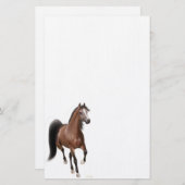 湾のアラビアの馬の文房具 便箋 (正面/裏面)