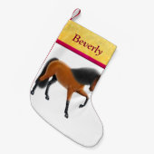 湾のスペインのな馬のクリスマスのストッキング スモールクリスマスストッキング (正面 (吊り時))