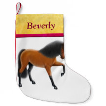 湾のスペインのな馬のクリスマスのストッキング