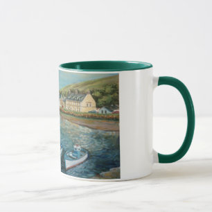 湾のホテル、Cushendun -ジョアンヌの例による油絵 マグカップ