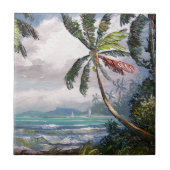 湾のヨット タイル (正面)