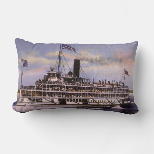 湾のヴィンテージの乗客の汽船五大湖に置かれる ランバークッション (正面)