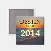 湾の上のデスティンフロリダの夕日カスタマイズ – 年間 マグネット (正面/裏面)