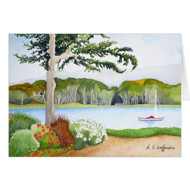 湾の側面図カード (正面横)