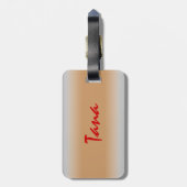 湾の家の荷物のラベル ラゲッジタグ (裏面縦)