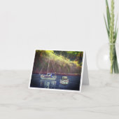 湾の帆船 カード (正面)