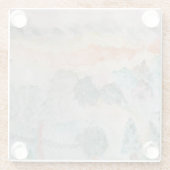 湾の木々 ガラスコースター (裏面)