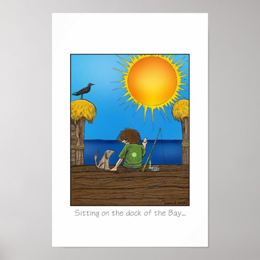湾の波止場に座って….. ポスター (正面)