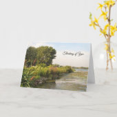 湾の端 – 考えあなたのカード カード (黄色い花)