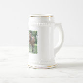 湾の純血種の馬ビールステイン ビールジョッキ (正面右)