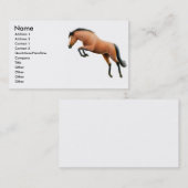 湾の跳躍の馬の名刺 名刺 (正面/裏面)