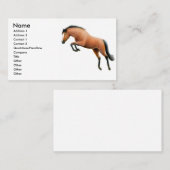 湾の跳躍の馬の名刺 名刺 (正面/裏面)
