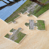 湾の魚釣り桟橋 ジグソーパズル (側面)