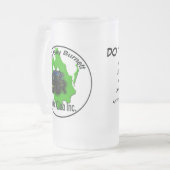 湾のBurnett広い4X4クラブ フロストグラスビールジョッキ (正面左)