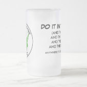 湾のBurnett広い4X4クラブ フロストグラスビールジョッキ (中央)