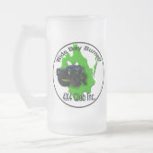 湾のBurnett広い4X4クラブ フロストグラスビールジョッキ (左)