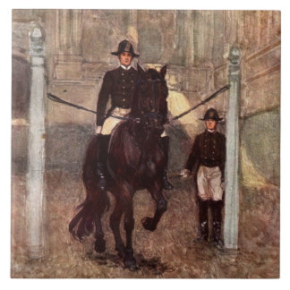 湾のLipizzanの種馬Piaffe タイル