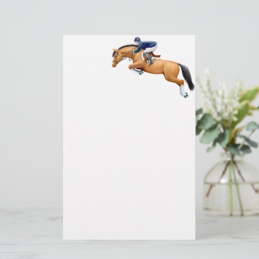 湾ショーのジャンパーの馬の文房具 便箋 (スタンド正面)