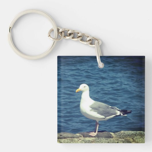 湾上のカモメ キーホルダー (正面)