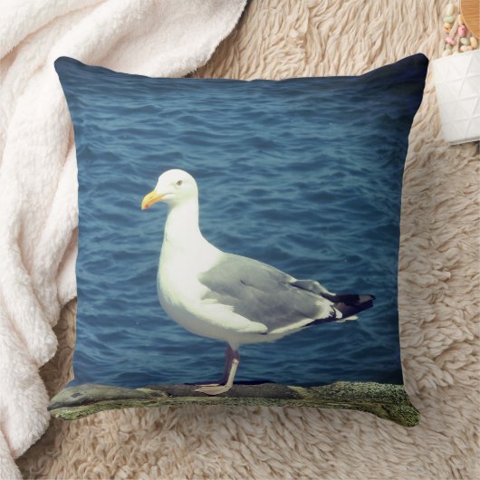 湾上のカモメ クッション (ブランケット)