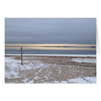 湾上の冬の日の出