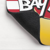 湾区域の赤及び金ゴールドのマウスパッド マウスパッド (コーナー)