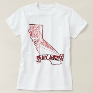 湾区域カリフォルニア Tシャツ