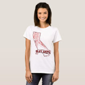 湾区域カリフォルニア Tシャツ (正面フル)