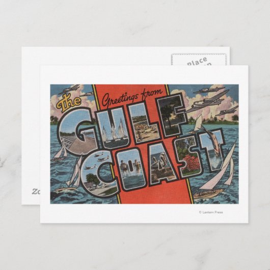 湾岸からの挨拶 ポストカード (正面/裏面)