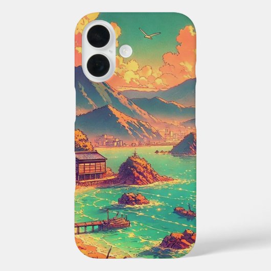 湾岸のゴールデン+アワー Case-Mate iPhoneケース (裏面)